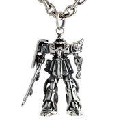 Gundam Zaku Sterling Silver Transformers Robot Necklace