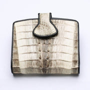 twotone crocodile leather womens wallet
